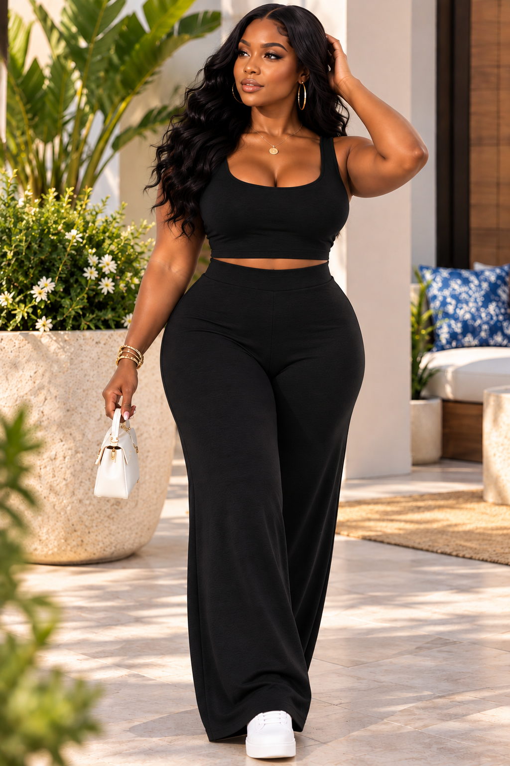 Trousers Casual Sports Basic Suit